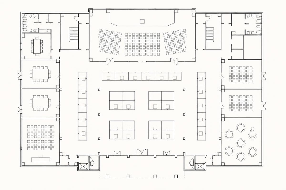Venue floorplan wireframe